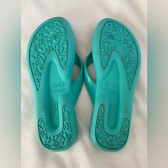 SUMMER Oka-B Sandals, size Large (9M), Turquoise - Picture 3 of 7